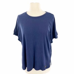 🍄MICHAEL Kors flutter sleeve top size L